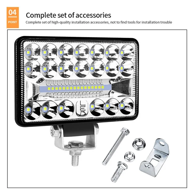 4-Zoll-36LED-Autoscheinwerfer für SUVs, Geländewagen, 108W Scheinwerfer, wasserdicht, Fahrzeuganfahrscheinwerfer
