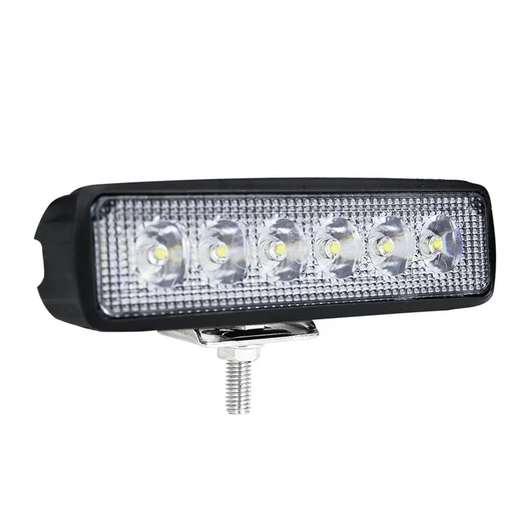 18W Autoanzeige SUV Offroad 6LED Scheinwerfer Wasserdicht Fahrzeug Super Bright Bar Lampe
