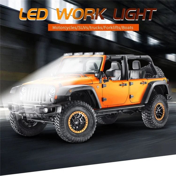18W Autoanzeige SUV Offroad 6LED Scheinwerfer Wasserdicht Fahrzeug Super Bright Bar Lampe