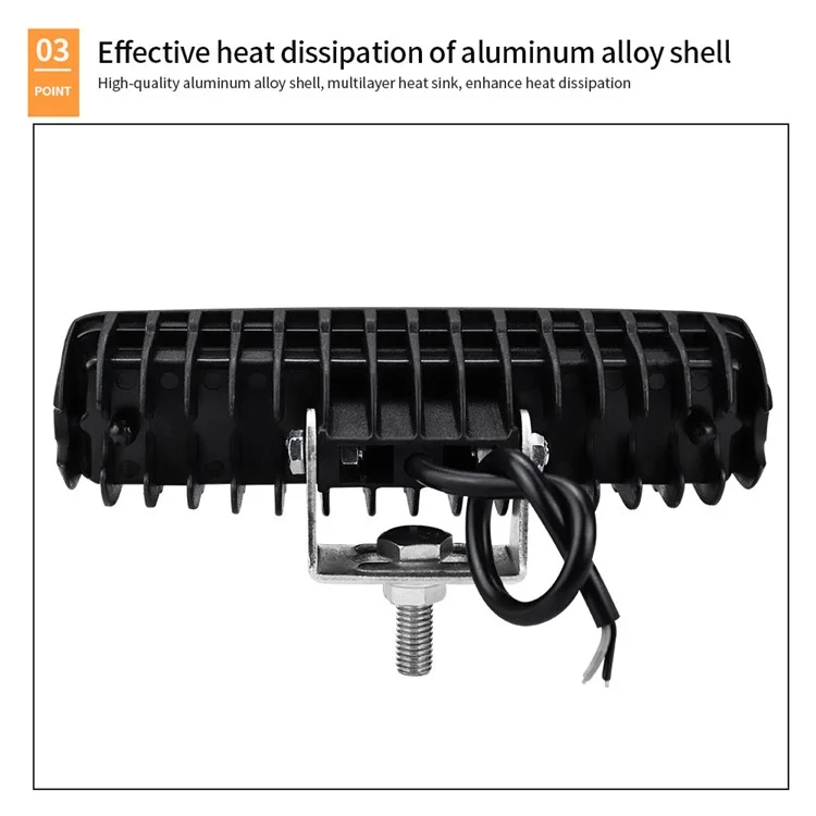 18W Autoanzeige SUV Offroad 6LED Scheinwerfer Wasserdicht Fahrzeug Super Bright Bar Lampe