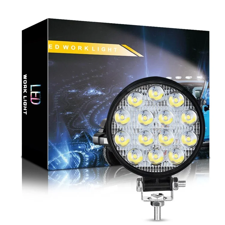 14LED 42W Auto SUV Offroad Rundscheinwerfer Wasserdicht Fahrzeug Extrem Helle Scheinwerfer