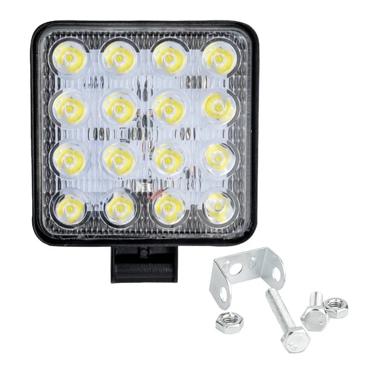 Proiettore da 16 LED 48W per auto, SUV e fuoristrada, luce di lavoro impermeabile per veicoli