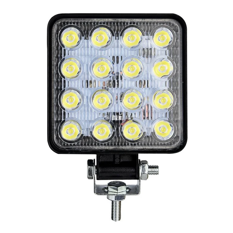 Proiettore da 16 LED 48W per auto, SUV e fuoristrada, luce di lavoro impermeabile per veicoli