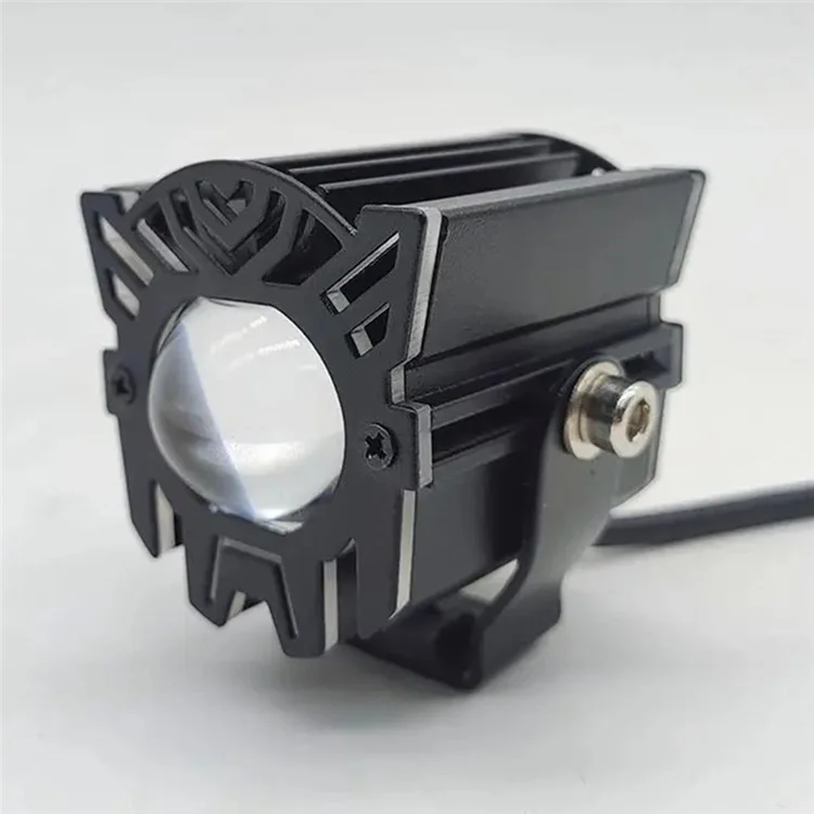 JPV74 Waterproof 12-48V Motorcycle Spotlight Red and Blue Strobe Lamp for Motorbike