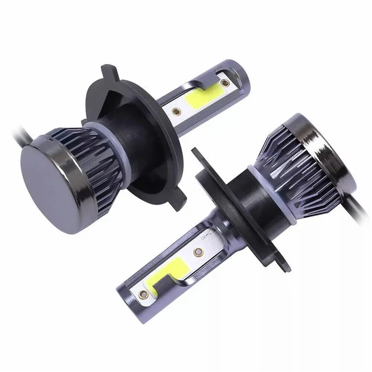 2Pcs H4 LED Headlight 360 Degree Illumination 120W 6000K High Low Beam Car Fog Lamp
