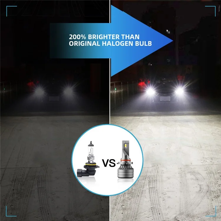 FV7 2 fari a LED da 120 W 6000 K con fascio alto e basso impermeabili Lampada per guida anteriore auto - H7