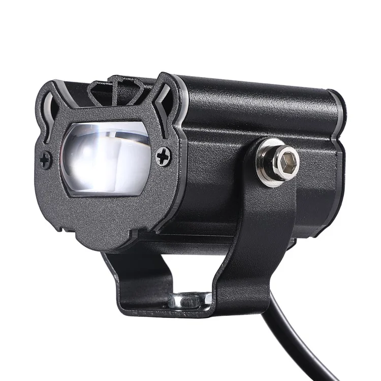 12 - 48V Motorcycle Spotlight Waterproof Aluminum Shell Red Blue Strobe Headlight