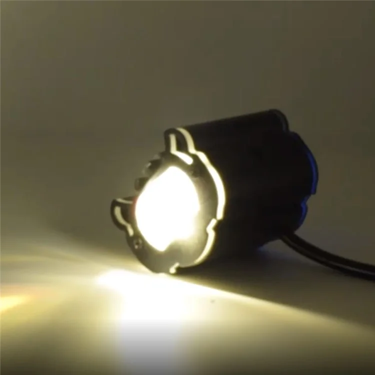 12 - 48V Motorcycle Spotlight Waterproof Aluminum Shell Red Blue Strobe Headlight