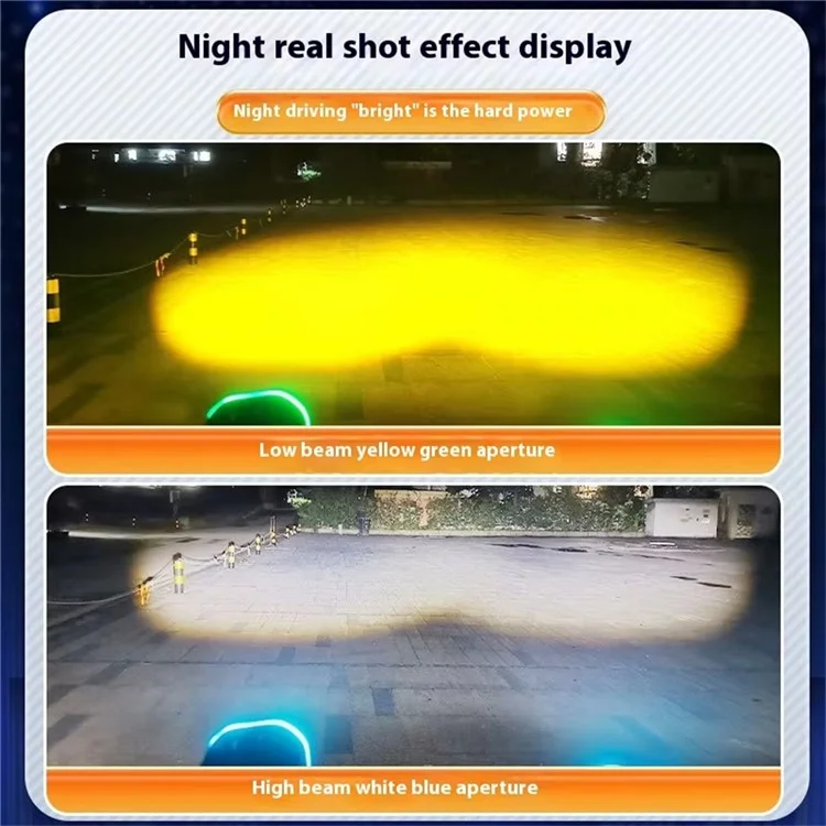 MOFOX 3 Inch LED Auxiliary Light Waterproof 30W High Power Motorcycle ATV Lamp - G2 / with Marquee Light