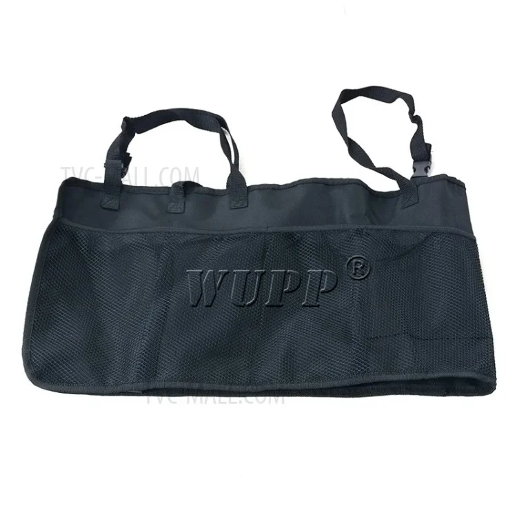 WUPP CS-486A1 Car Rear Seat Back Organizer Auto Trunk Net Mesh Cargo Storage Bag Pocket Cover Stowing Tidying Bag