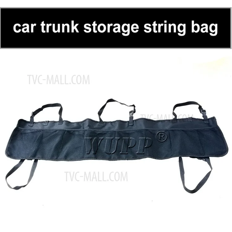 WUPP CS-486A1 Car Rear Seat Back Organizer Auto Trunk Net Mesh Cargo Storage Bag Pocket Cover Stowing Tidying Bag