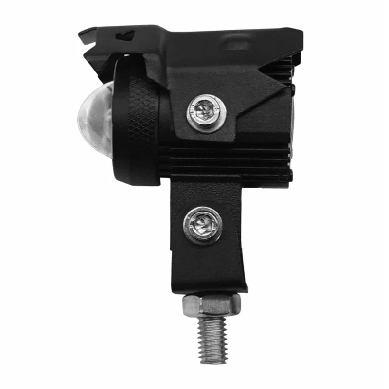Motorcycle LED Light Dual Color Lens IP67 Waterproof 15W Night Riding Lamp Auxiliary Spotlight Lamp