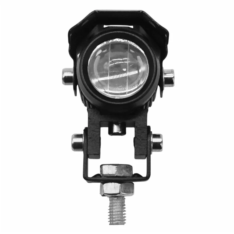 Motorcycle LED Light Dual Color Lens IP67 Waterproof 15W Night Riding Lamp Auxiliary Spotlight Lamp