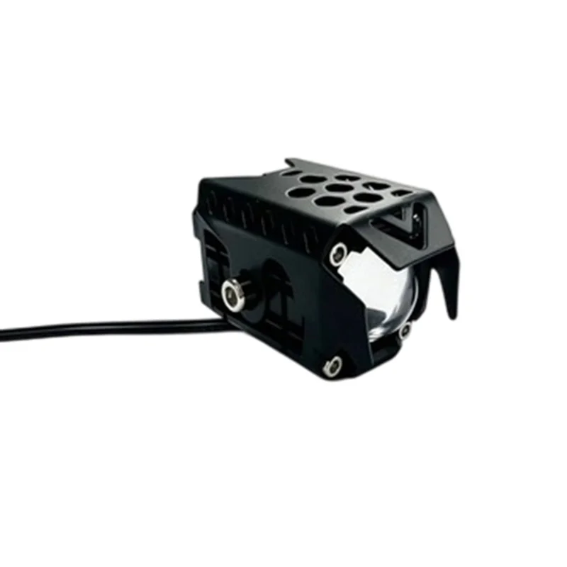 18W 6000LM Yellow and White Dual Color LED Auxiliary Light IP67 Waterproof for Car Motorcycle SUV - Black