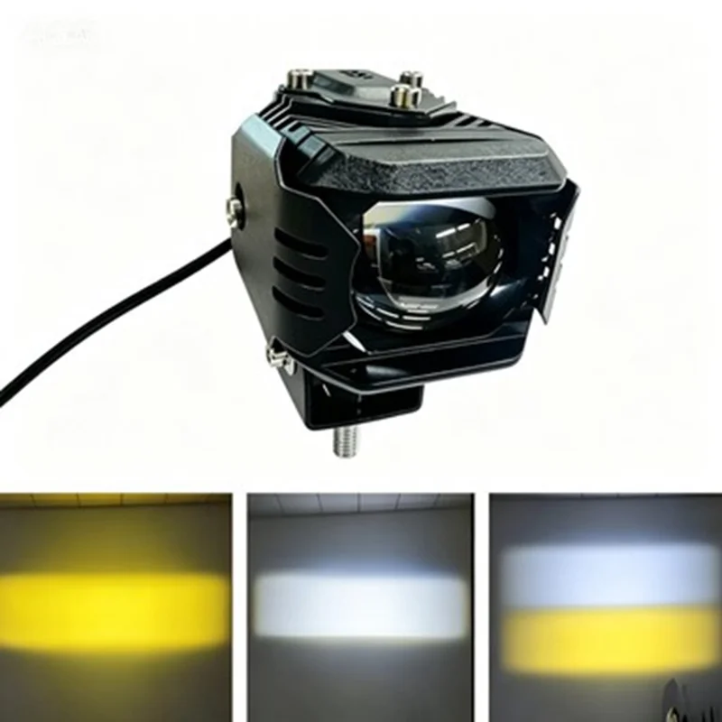 F15 IP67 vattentät LED-ficklampa 18W 6000LM varningslampa för bil motorcykel - Svart