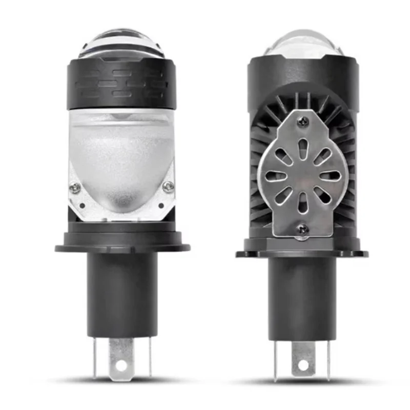 H4 LED Projector Headlight 12-60V 20W IP68 Waterproof High Low Beam Motorcycle Fog Lamp