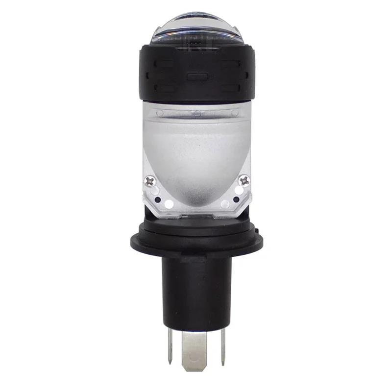 H4 LED Projector Headlight 12-60V 20W IP68 Waterproof High Low Beam Motorcycle Fog Lamp