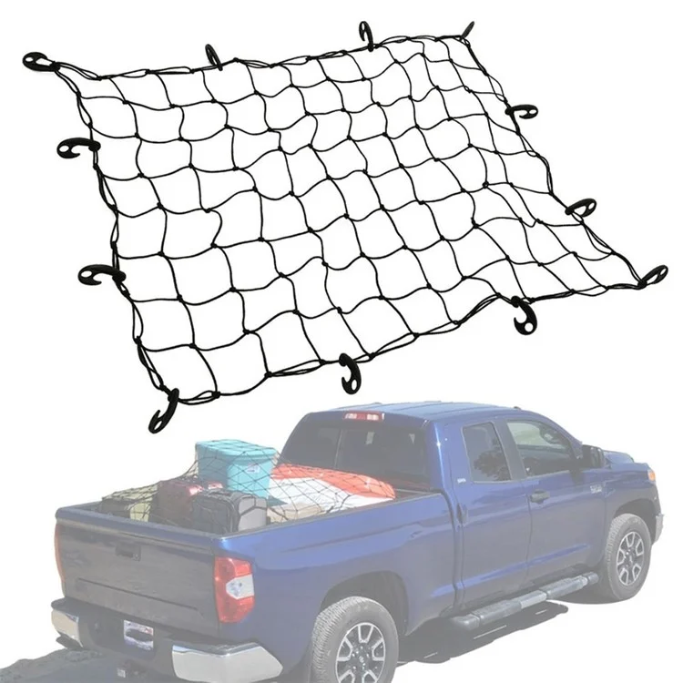 Net di Carico Pesante in Lattice Per Pick -up Fori Per Mesh Per Auto Rete Per Tetto a Letti Per Camion 120cmx90cm 88 Griglie Organizzatore Cargo Rete Con Ganci
