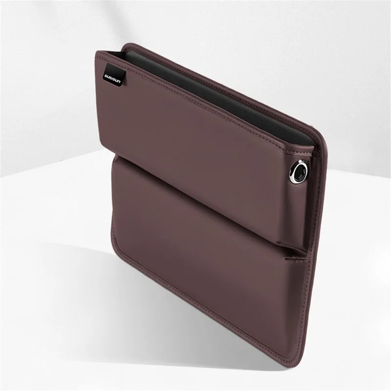 049 Car Seat Gap Organizer Front Car Seat Crevice Storage Box - Coffee