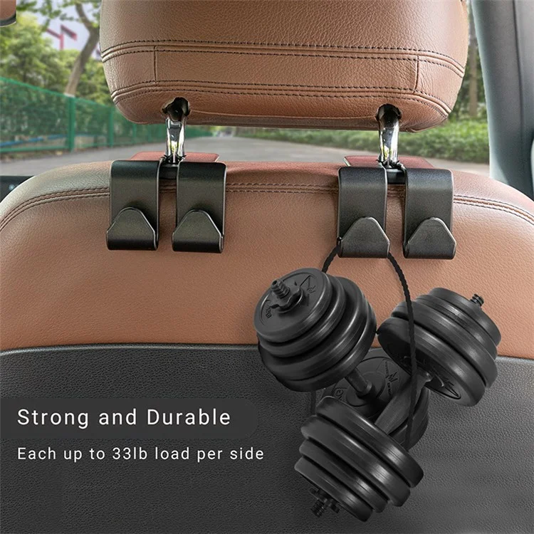 MRLAN LT-889 Car Seat Headrest Hook Storage Organizer Hanger Universal for Bag Purse Coat Fits Universal Vehicle Car