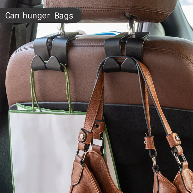 MRLAN LT-889 Car Seat Headrest Hook Storage Organizer Hanger Universal for Bag Purse Coat Fits Universal Vehicle Car