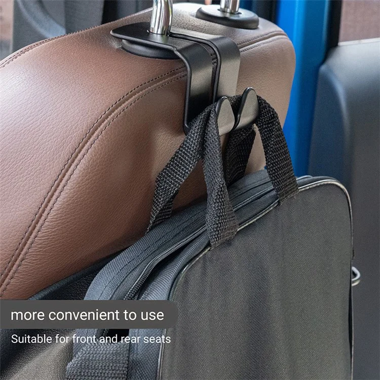 MRLAN LT-889 Car Seat Headrest Hook Storage Organizer Hanger Universal for Bag Purse Coat Fits Universal Vehicle Car