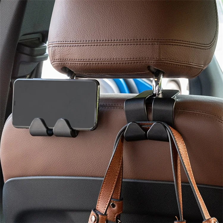 MRLAN LT-889 Car Seat Headrest Hook Storage Organizer Hanger Universal for Bag Purse Coat Fits Universal Vehicle Car