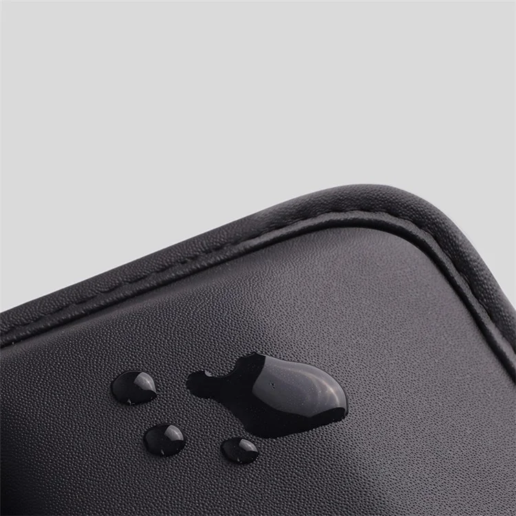 Car Seat Slit Gap Pocket Organizer PU Leather Multifunctional Driver Seat Gap Filler Storage Box - Coffee