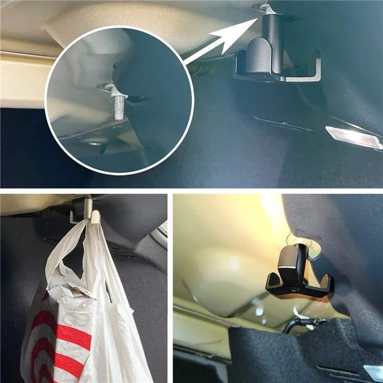 XH-6287 Aluminum Trunk Grocery Bag Hook for Tesla Model 3 2018-2022 Interior Accessories - Silver