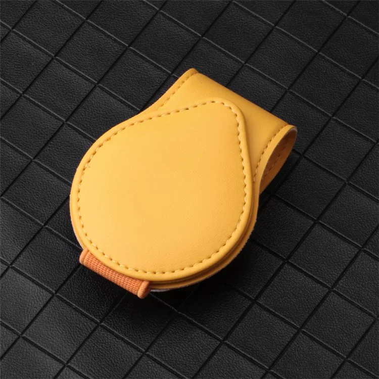 Portable Sunglasses Holder Bill Holder Clip Card Storage Accessories for Car Visor - Yellow