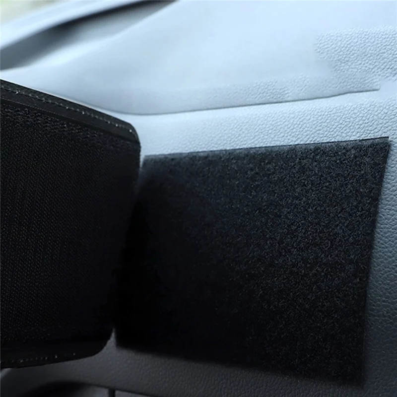 Car Dashboard Adhesive Storage Bag PU Leather Seat Seam Phone Sundries Holder Organizer - Star