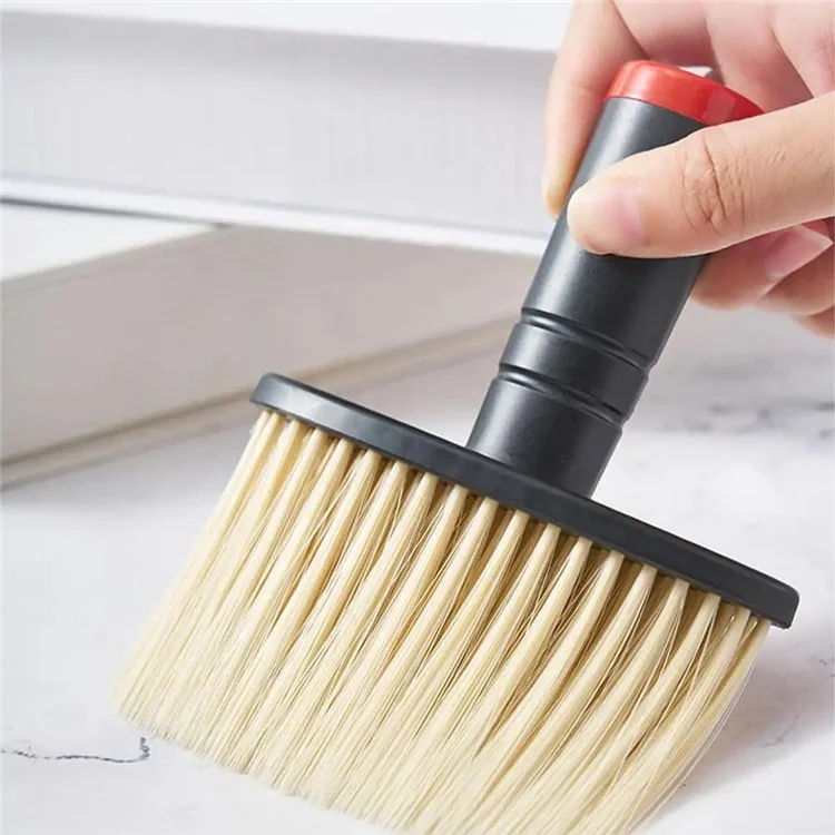 Brosse de nettoyage intérieur de voiture 9770 Air Outlet Dashboard Detailing Sweeping Soft Bristles Dust Remover - Noir+Jaune