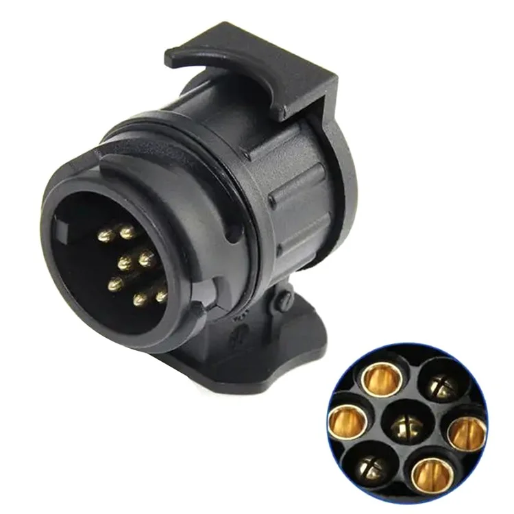 TIROL Адаптер трейлера с 13 контактов на 7 контактов Caravan Truck Towbar Car Plug Adapter 12V EU Socket Converter Connect Trailer Signal Lights