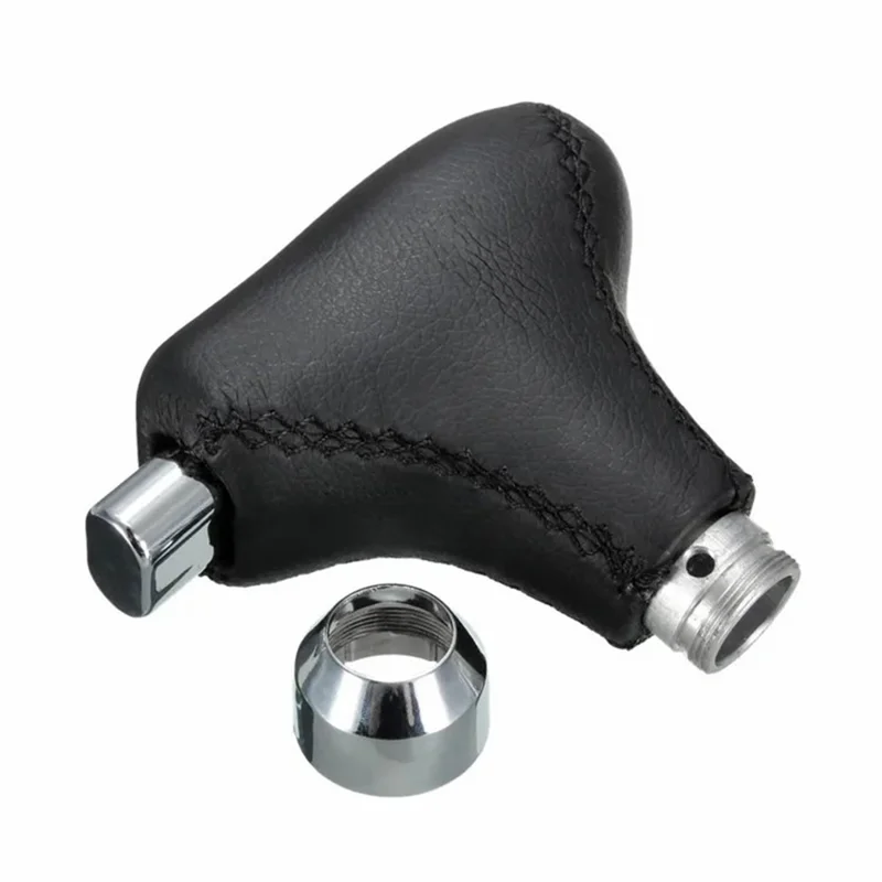 TIROL PU Leather Car Truck Shift Knob Gear Lever Stick Shifter Handle with 4 Adapters