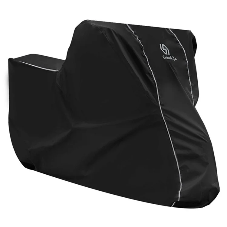 WUPP CS-1410 Motorradabdeckung aus verstärktem Oxford-Gewebe für alle Jahreszeiten, wasserdicht (Größe S) - Schwarz