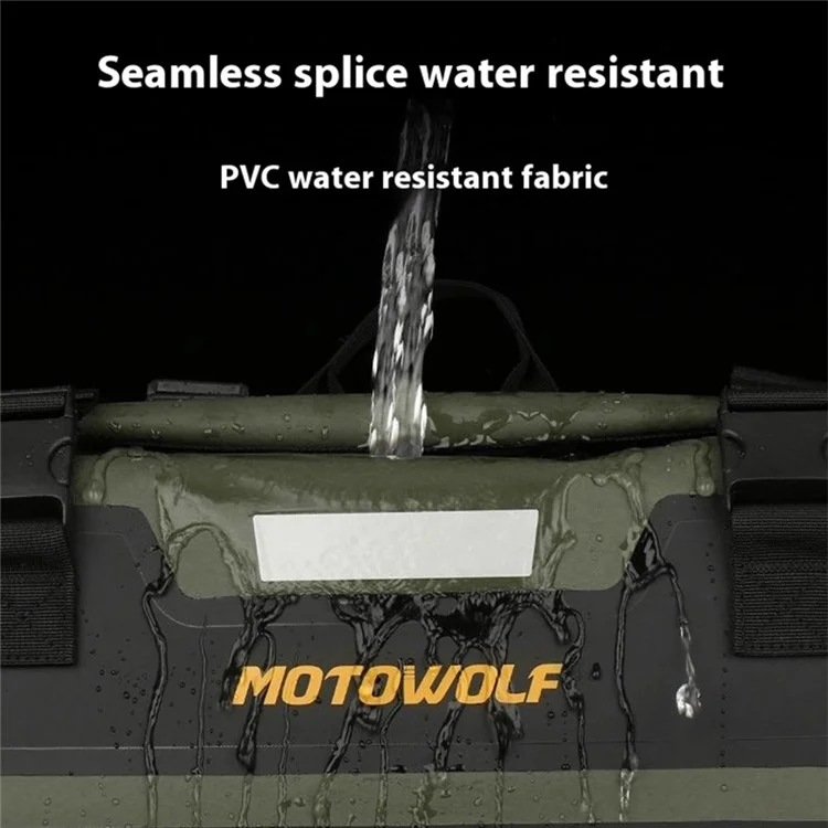 MOTOWOLF MDL0720 1 Pair Waterproof Motorcycle Saddle Bags Side Bags for Motorbike Travel - Black