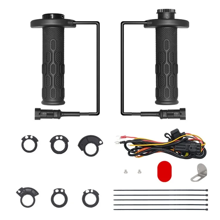 WUPP CS-1991C1 O3 Motorcycle Heated Grips Handlebar Hot Grip 5+1 Level with CNC Switch
