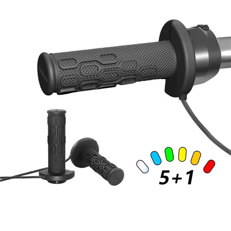 WUPP CS-1991C1 O3 Motorcycle Heated Grips Handlebar Hot Grip 5+1 Level with CNC Switch