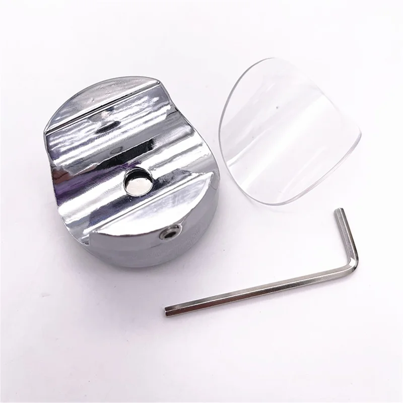 Motorcykelstyrets仪表ur 22-25 mm Universal Motorcykelmonteringsur - Sølv/Hvid