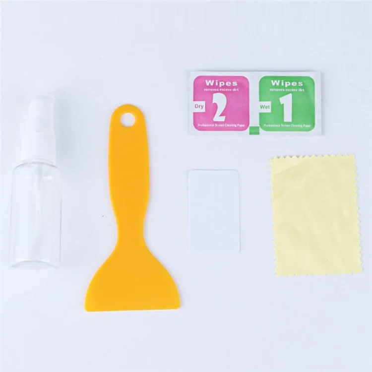 2Pcs Round 100x100mm Car Rear View Mirror Film PET Anti-Fog Rainproof Mirror Film with Tools