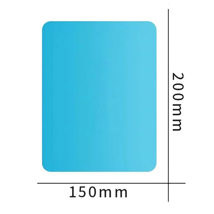 2Pcs Square 150x200mm Car Rear View Mirror Film PET Anti-Fog Rainproof Mirror Film with Tools