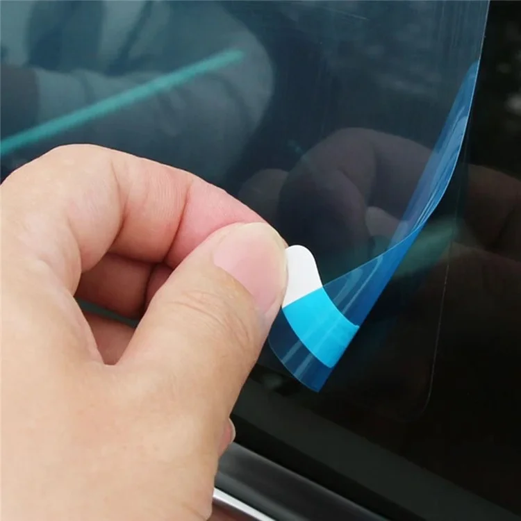 2Pcs Square 200x240mm Car Rear View Mirror Film PET Anti-Fog Rainproof Mirror Film with Tools