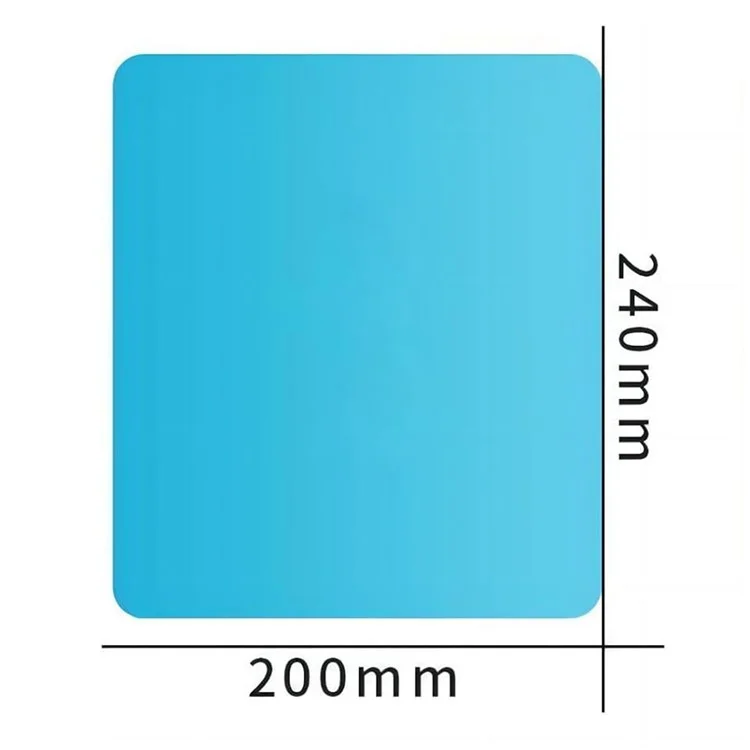 2Pcs Square 200x240mm Car Rear View Mirror Film PET Anti-Fog Rainproof Mirror Film with Tools