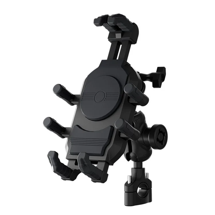 WUPP CS-2056B2 Motorcycle Handlebar Phone Holder Anti-Shock Phone Mount Stand