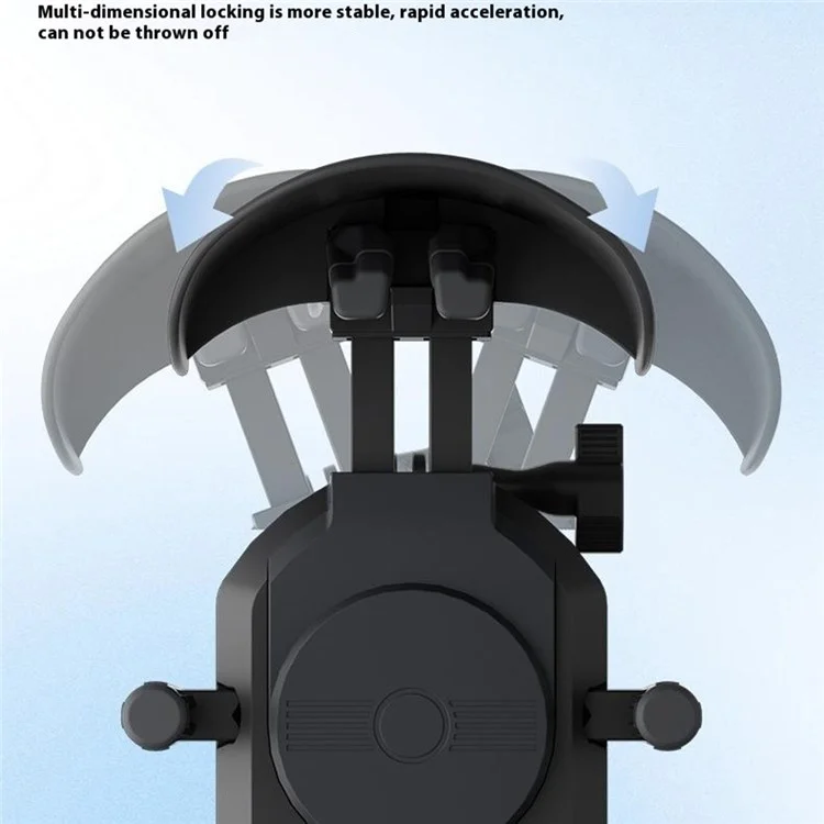 WUPP CS-2056B2 Motorcycle Handlebar Phone Holder Anti-Shock Phone Mount Stand