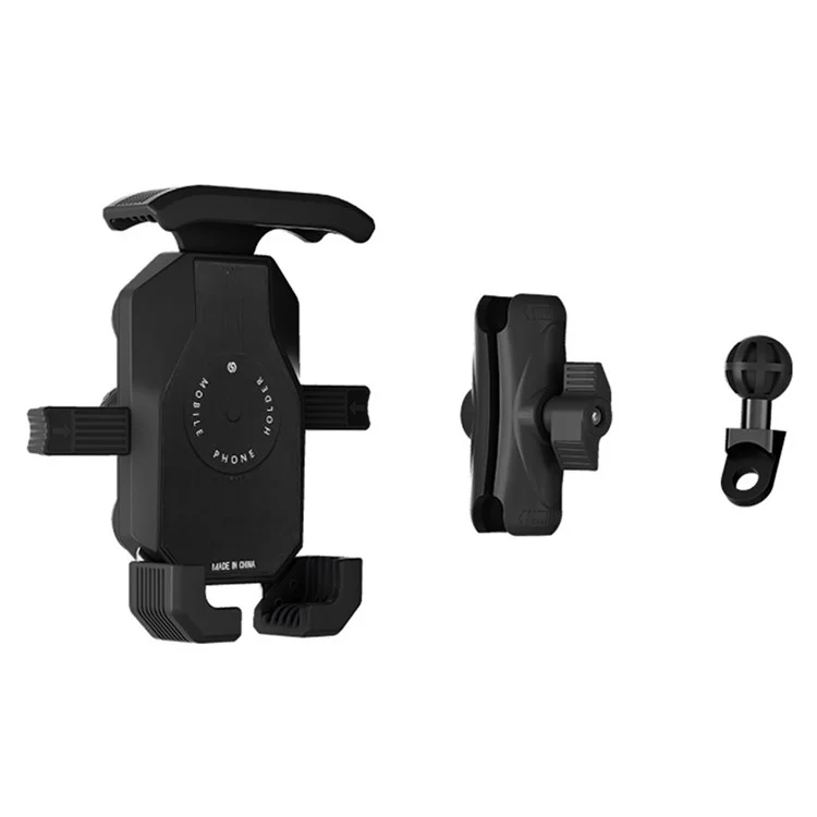 WUPP CS-051A2 Motorcycle Phone Holder Mirror Mount Anti-Shock Phone Bracket