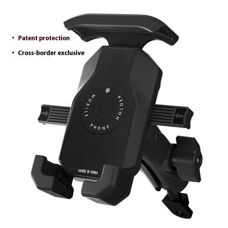 WUPP CS-051A2 Motorcycle Phone Holder Mirror Mount Anti-Shock Phone Bracket