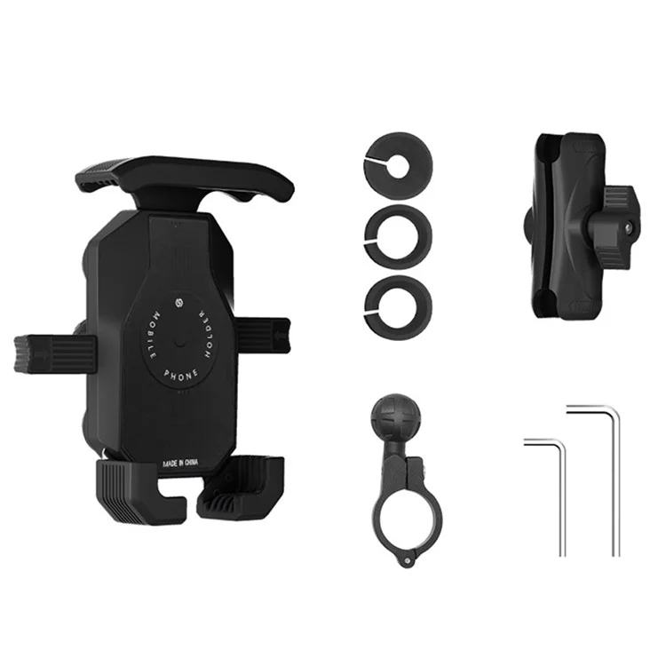Wupp CS-051A1 Motorcycle Phone Phone Grodbar Mount Mount Bracket Pour Téléphones de 4 à 7 Pouces