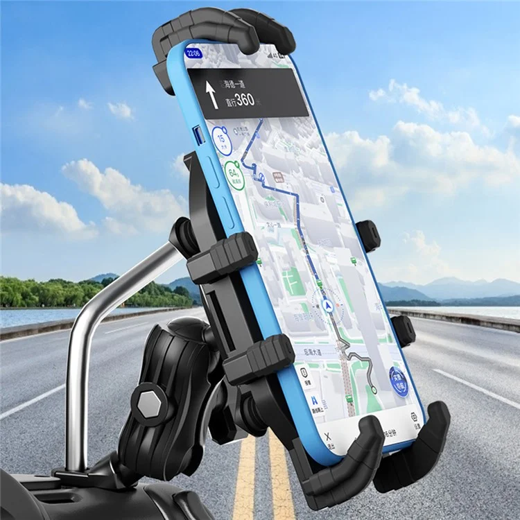 Suporte de celular anti-roubo para espelho retrovisor de motocicleta WUPP CS-2072B1