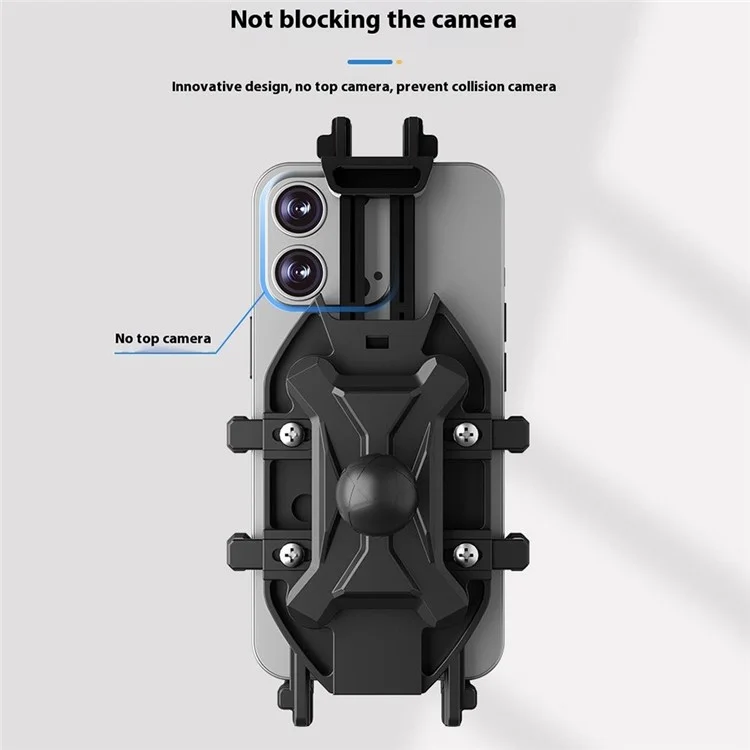 Suporte de celular anti-roubo para espelho retrovisor de motocicleta WUPP CS-2072B1